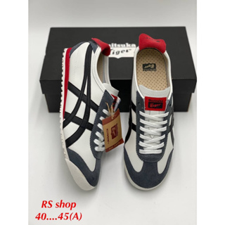 รองเท้าOnitsuka Tiger Mexico66 รองเท้าโอนิซึกะไทเกอร์ แบบหนัง✔แท้100% มี5สีให้เลือก【รูปถ่ายจากสินค้าจริง Size:37-45eu】