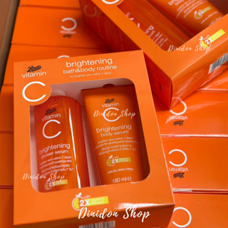 ((พร้อมส่ง)) Boots Vitamin C Brightening Bath &amp; Body Routine (SET)