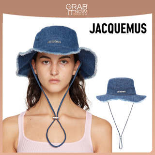 Pre / Jacquemus Blue Le Chouchou Artichau Beach Hat หมวกบัคเก็ต กันแดด ไปทะเล grabitnow_usa