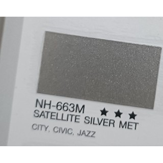 สีพ่นรถยนต์ 2k  HONDA  NH-663M satellite silver met สีพ่นรถยนต์และรถมอไซน์