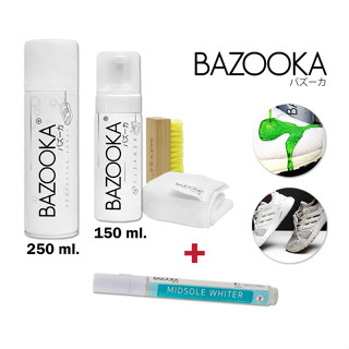 โค้ดZKBSEP9ลดทันที65 Bazooka Spray and Cleaner with Midsole whiter (โปร2 สเปรย์กันน้ำและชุดทำความสะอาด+ปากกาทาขอบรองเท้า