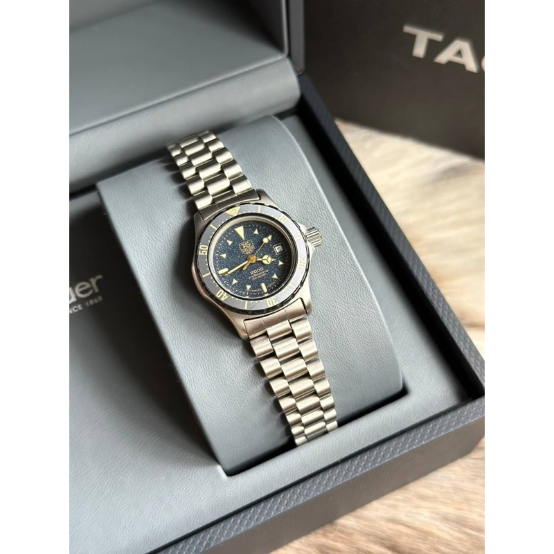 ⌚️Tag Heuer S2000 Blue Dial Date Lady'size Vintage