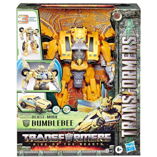 Hasbro Transformers Toys Rise of The Beasts Movie, Beast-Mode Bumblebee Converting Toy with Lights and Sounds