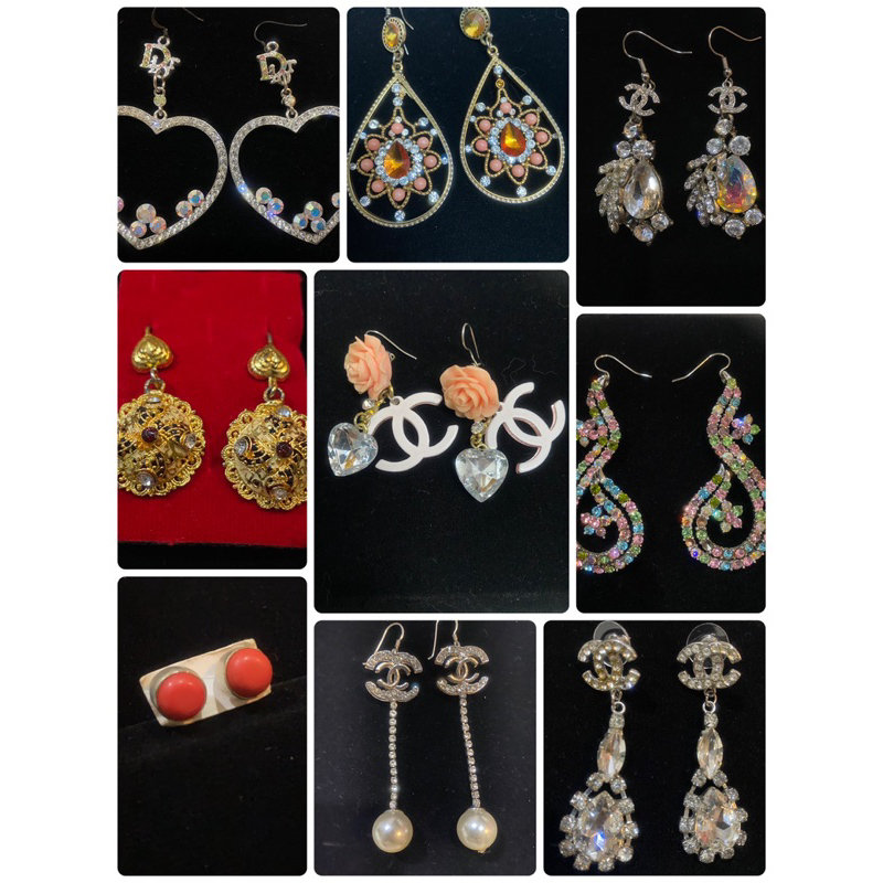 ต่างหู Dior DIOR J'ADIOR แฟชั่น ANTIQUE  EARRINGS