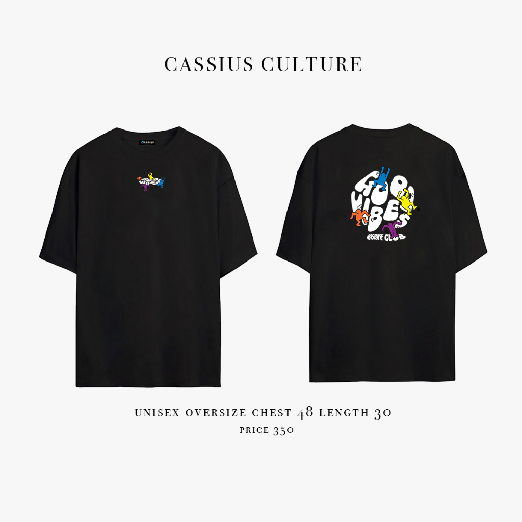 CASSIUS PREMIUM COTTON OVERSIZE เสื้อยืดสกรีนลาย พรีเมี่ยม goodvibe