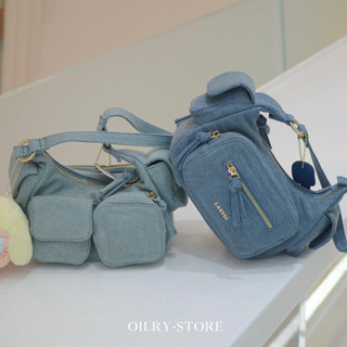 เปิดพรียีนส์💙(มี10สี)LASTELกระเป๋าสะพายรุ่นลูซี่ งานสั่งตัดคุณภาพดี สะพายได้2แบบ