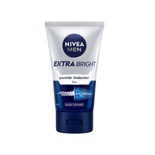 Nivea นีเวีย เมน เอ็กซ์ตร้า ไบรท์ เฟซ โฟม 100 กรัม โฟมล้างหน้า