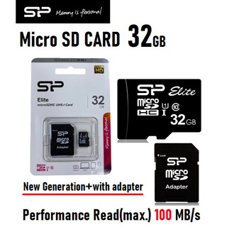 Silicon Power microSDHC/SDXC Elite Class 10. UHS-I U1. Full HD หน่วยความจุให้เลือกแบบ 32GB และ 64GB