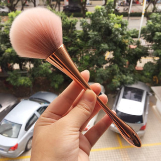 Enjoy Beauty แปรงแต่งหน้าเดี่ยวแบบพกพาแปรงปัดแป้ง Rose Gold