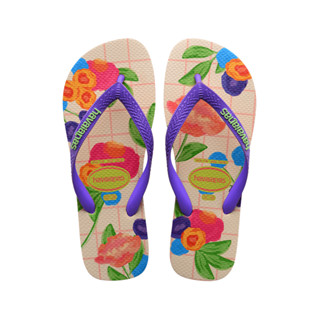 HAVAIANAS รองเท้าแตะ Top Floral Fresh Flip Flop Beige รุ่น 41482710121CMXX สีเบจ