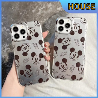 💲คูปองเคลม💲เคสไอโ case for iphone 11 12 น่ารัก มิกกี้ เคส 14 13 12 11 pro max ทนทาน ป้องกันการตก วัสดุ imd