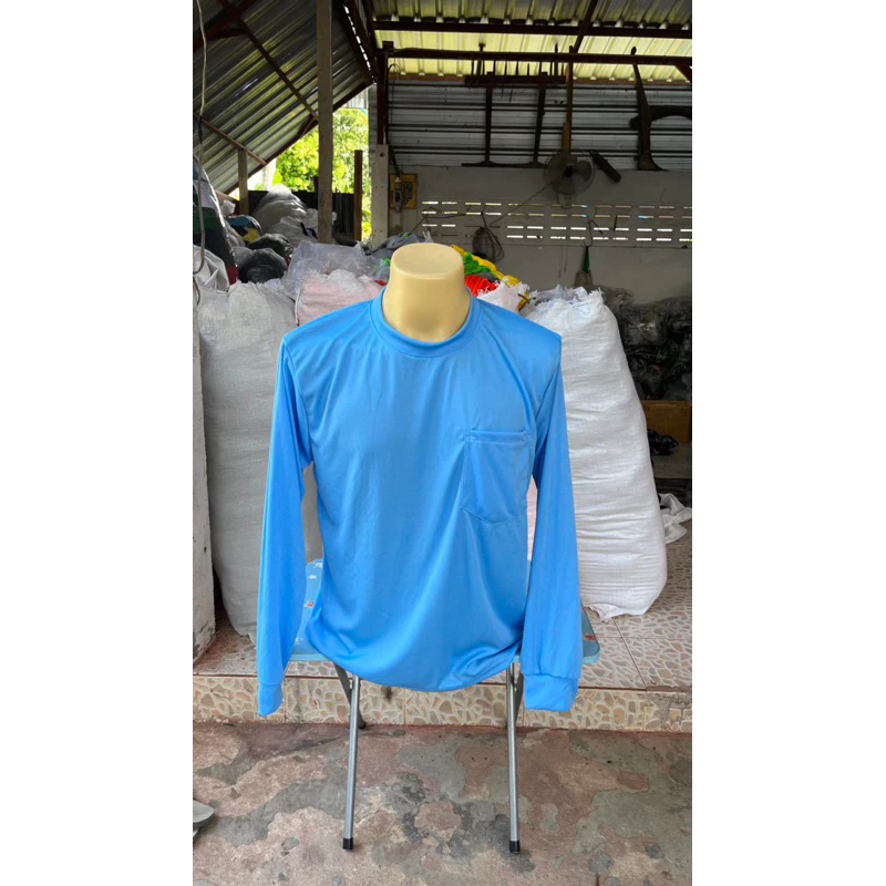 เสื้อคนงาน เสื้อแขนยาวคอกลม เสื้อกันแดด thumbnail 8