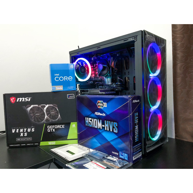 i5 11400F | 8GB | GTX1650 |SSD/HDD คอมพิวเตอร์เกมมิ่ง คอมพิวเตอร์ รุ่นใหม่ล่าสุด INTEL gen11