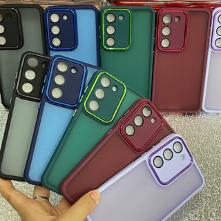 เคสขอบสี เคสเลนส์กล้อง สำหรับรุ่น oppo A78 A58 A17 A16 A95 A5S A12 A7 F9 A15 A54 4G A57 4G A16K A77 5G A5 A9 A74 4G A76