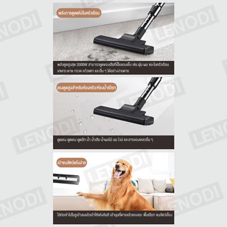LENODI เครื่องดูดฝุ่นอุตสาหกรรมพลังงานสูง มีระบบเป่าแห้งอุตสาหกรรมถังโลหะ,เครี่องดูดฝุ่นใช้งานในบ้านอุตสาหกรรมเปียก
