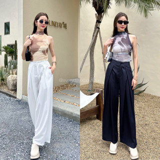 𝗡𝗲𝘄 𝗔𝗿𝗿𝗶𝘃𝗮𝗹🌵🌅🌥DIVA SET(530฿ฟรีส่ง) สวยเกินต้านแบบสุด! เซตเสื้อซีทรูคอเต่า ดีเทลเย็บย่นข้าง แมทช์กับกางเกงขายาว on season