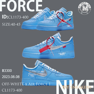 OFF-WHITE x Air Force 1  CL1173-400 รองเท้าผ้าใบ รองเท้าวิ่งลำลอง