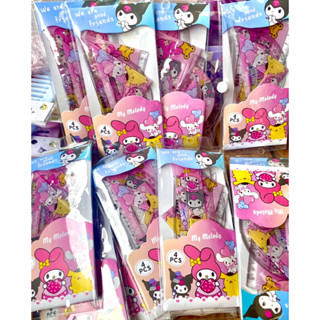 (พร้อมส่งในไทย) เซตไม้บรรทัด set อุปกรณ์การเรียน sanrio