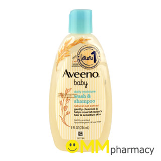 AVEENO BABY DAILY MOISTURE WASH &amp; SHAMPOO 236ML.