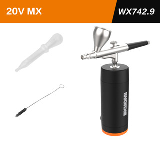 WORX MakerX Portable Airbrush with Compressor 20V -  WX742.9 (excluding battery + charger)