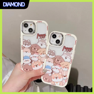 💲คูปองเคลม💲เคสไอโ case for iphone 11 12 กองลูกสุนัข เคส 14 13 12 11 pro max การป้องกันอย่างเต็มที่ ป้องกันการตก