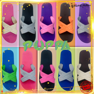 NFshoes ถูกสุด Puppa ปั๊ปป้า ปุ๊บป้า สีพิเศษ(คละแบบ)แท้💯 แตะฟองน้ำ สีทูโทนพิเศษ ครบสี(&gt;40สี)