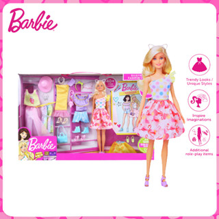 🎀Barbie Doll ของเล่นในบ้านตุ๊กตาบาร์บี้สำหรับเด็กผู้หญิงชุดของขวัญที่เข้ากันหวานๆสำหรับใส่ในบ้านตุ๊กตาบาร์บี้