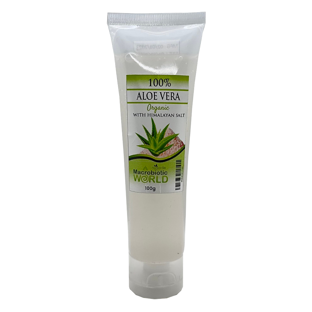 Organic/BIO 100% Aloe Vera gel with Himalayan Salt 100g / เจลว่านหางจระเข้ ผสมเกลือหิมาลายัน