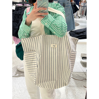 กระเป๋าผ้า ถุงผ้า Zara COS แท้🇪🇸 tote bag ถุงผ้าใบใหญ่