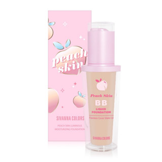 HF5097 SIVANNA COLORS PEACH SKIN MOISTUORIZING FOUNDATION ซีเวนน่า คัลเลอร์ส รองพื้นพีช