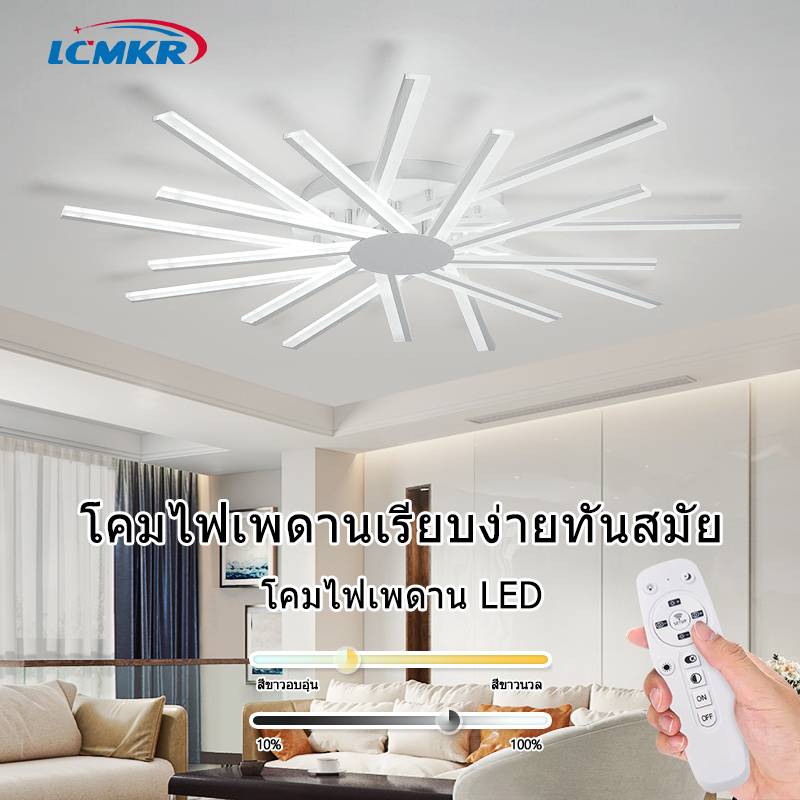 lcmkr 54W โคมไฟแชนเดอเลียร์ LED