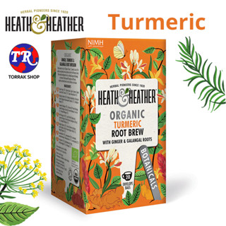 Heath &amp; Heather Organic Turmeric Root Brew 20 Bag ชาสมุนไพร ผลไม้ นำเข้าจากอังกฤษ 20ซอง