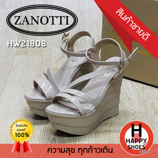 🚚ส่งเร็ว🚛ส่งด่วนจ้า✨มาใหม่จ้า😆รองเท้ารัดส้นสูงหญิง ZANOTTI (เบอร์35-40) รุ่น HW21808 ส้น 5 นิ้ว Soft and comfortable