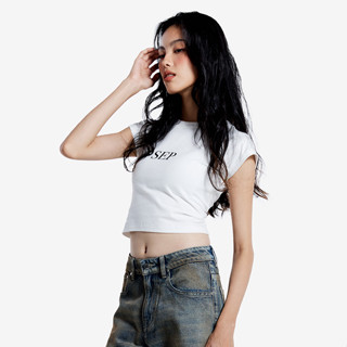 242 SEP White Crop T-Shirt