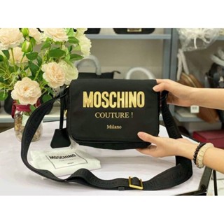 กระเป๋า Moschino logo nylon  crossbody ผ้าไนล่อน