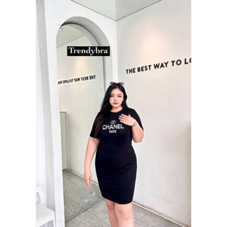 🎈Plussize เดรสคนอ้วน🎈 2 ไซส์ L40-46 XL46-50