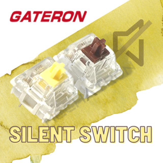 [Box Set] GATERON SILENT Switch Yellow-Brown Mechanical Keyboard ไร้เสียง Pre-Lubed สวิตช์คีย์บอร์ดเสียงเบา Lubeโรงงาน