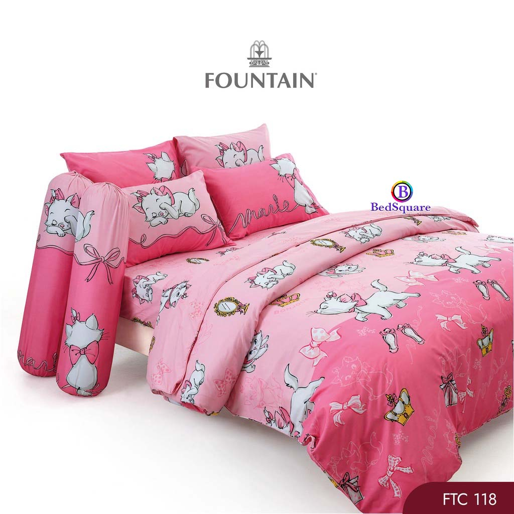 Marie(แมวมารี) : ชุดเครื่องนอน 3.5/5/6 ฟุต (ครบชุด ผ้าปูที่นอน + ผ้านวม) ลิขสิทธิ์แท้ 💯% ยี่ห้อ Fountain - รูปที่ 2