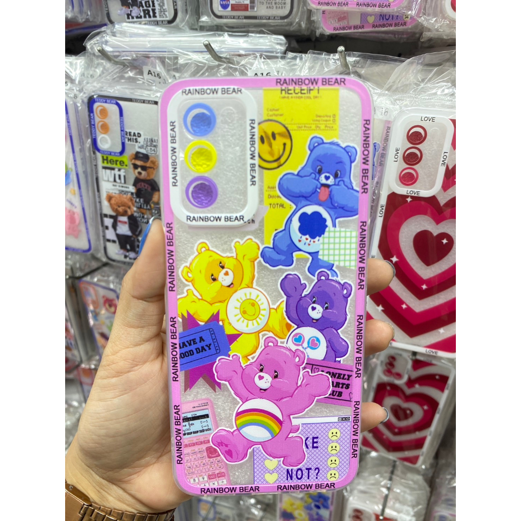 เคสใสนิ่ม REAM ลายน่ารักๆหัวใจน้องหมี มีรุ่น RMA1/RM9/RM9A/RM9C/RM4/RM12C/RM12C/RM10C/RM10A