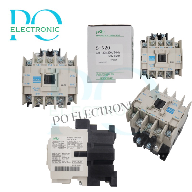 S-N20 แมกเนติก คอนแทคเตอร์ 32A ไฟ220V
