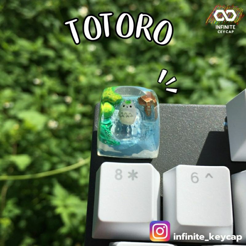 Keycap คีย์แคปน้องโทโทโร่  artisan keycap คีย์แคปแฮนด์เมด คีย์แคปน่ารักๆ