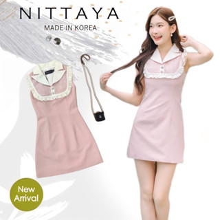 ราคาถูกที่สุด!! NITTAYA เดรสชมพูแขนกุด