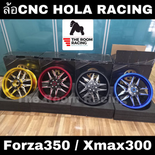 ล้อแม็ก HOLA RACING กล่องดำ RACING HL FORZA FORZA 300-350 ADV350, XMAX300  เจาะก้าน หน้า 3.50-15 หลัง 4.00-14 เลือกสีได้