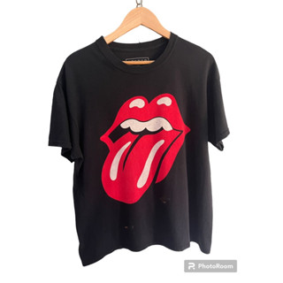 Rolling Stone ตำหนิ มีรอยเปื้อนสีตรงชายเสื้อ#เสื้อวงมือสอง #เสื้อrollingstones