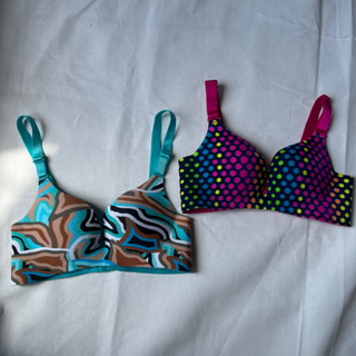 👙‼️4ตัว100฿size32/70ไร้ขอบไร้โครงสีแซ่บ(คละสีไห้จ้า)👙