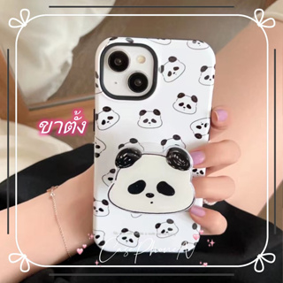 🔥สไตล์ใหม่🔥เคสไอโฟน iphone 11 14 Pro Max ins น่ารัก หมีแพนด้า ขาตั้ง ป้องกันการตก เคส iphone 12 13 Pro Case for iPhone