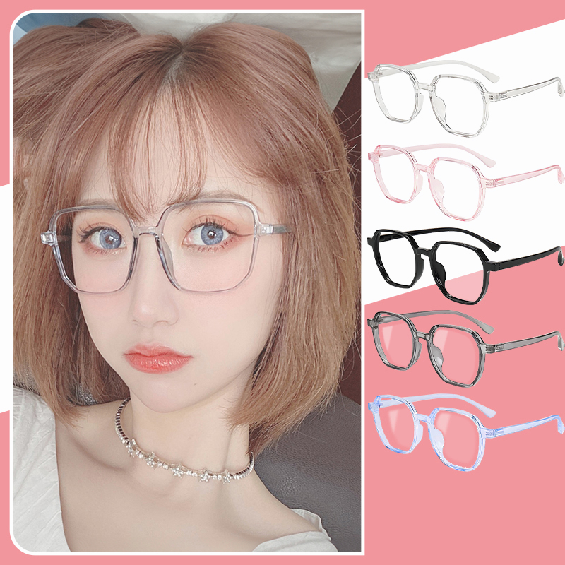 [จัดส่งในกทม]แว่นตา กรองแสงสีฟ้า ทรงสี่เหลี่ยม แฟชั่นสำหรับบุรุษและสตรี กรอบแว่นตาสไตล์เกาหลี เลนส์ที่ถอดออกได้ Y8814