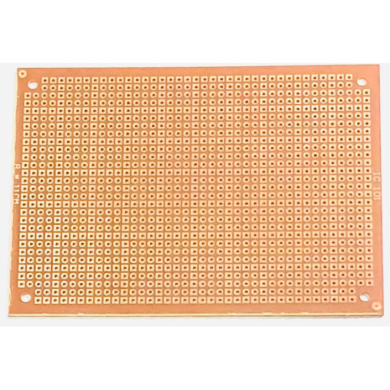 แผ่นปริ้น PCB อเนกประสงค์ แผ่นปริ้นไข่ปลา IC101แผ่นใหญ่  ( ขนาด 8 x 11  ซม ) IC101/1 แผ่นใหญ่  (ขนาด