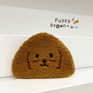 (พร้อมส่ง🐶) puppy brown bag ลายน้องหมาสีน้ำตาลน่ารัก! ใสของจุกจิก