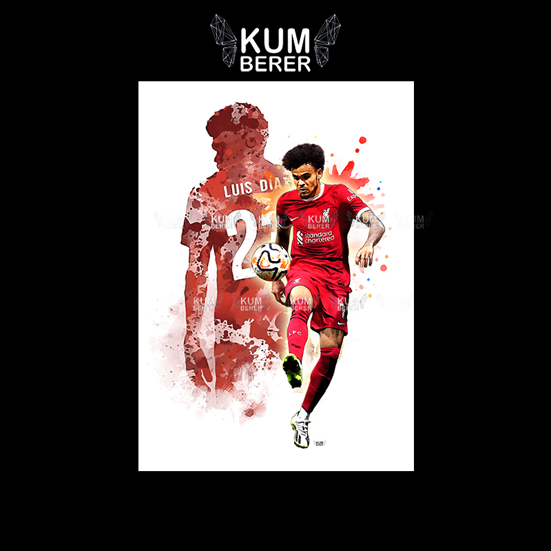 โปสเตอร์ติดผนัง หลุยส์ ดิอาซ Liverpool